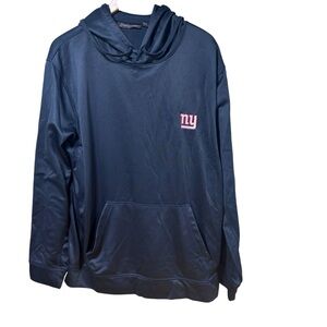 Dunbrooke‎ Mens New York Giants Hoodie Navy NFL Performance Sweatshirt XL #574